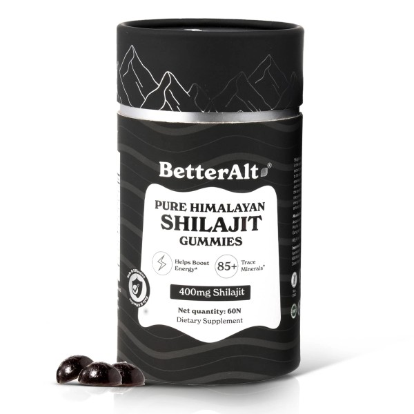Better Alt Pure Himalayan Shilajit Gummies with 100% Shilajit |High