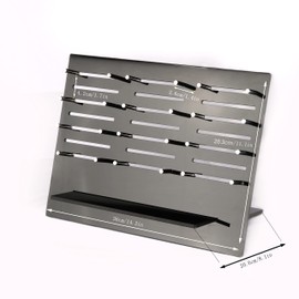 HHUXIUE Knife display stand,knife holder,acrylic knife display stand, folding knife storage display,fits all the pocket knives (black)