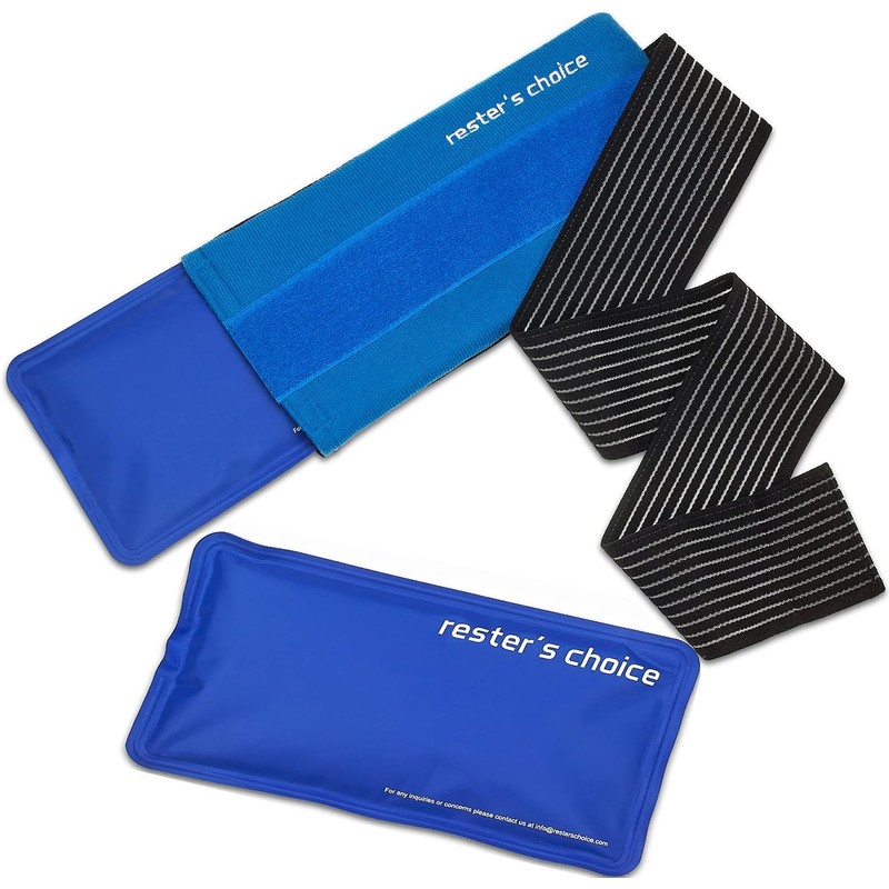 2 Soft Gel Ice Packs for Injuries Reusable with Extra