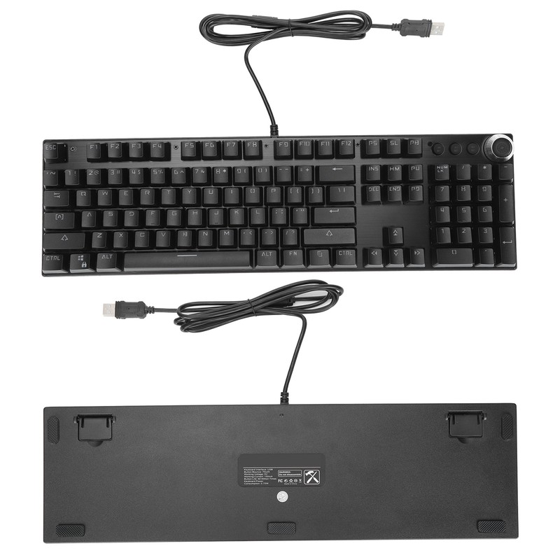 Mechanical Keyboard Wired Gaming Support Backlight Green Axis Keyboard with