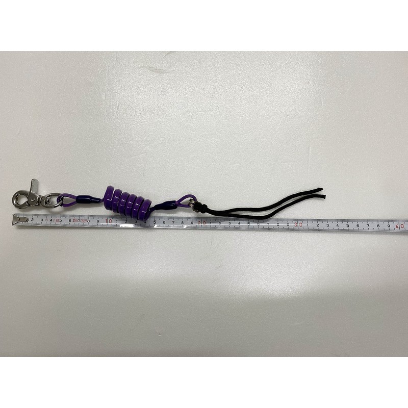 ELLB SPORTS Leash Cord, Coil Cord, Purple, S, Length 8.3