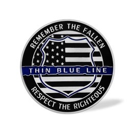 US Police Officer Law Enforcement Challenge Coin Thin Blue Line Lives Military Coins