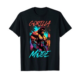 Gorilla Mode Workout | Beast Gym Muscles Bodybuilding T-Shirt, black