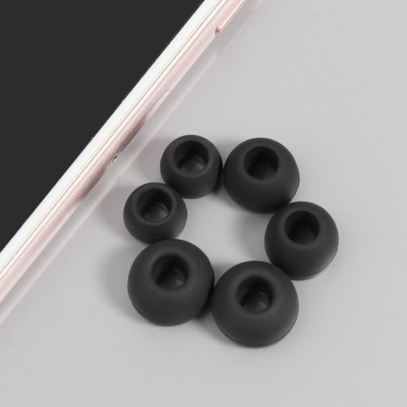 12 Pcs Silicone Buds Ear Tips S/M/L Sizes Earbuds Soft