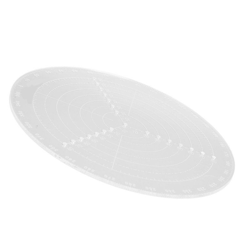 Round Center Finder with Clear Scales Acrylic DlY Woodworking Compass
