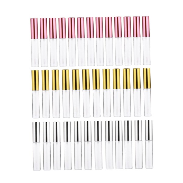Mikinona 36pcs Refillable Lip Gloss Tubes Durable Lip Bottles for