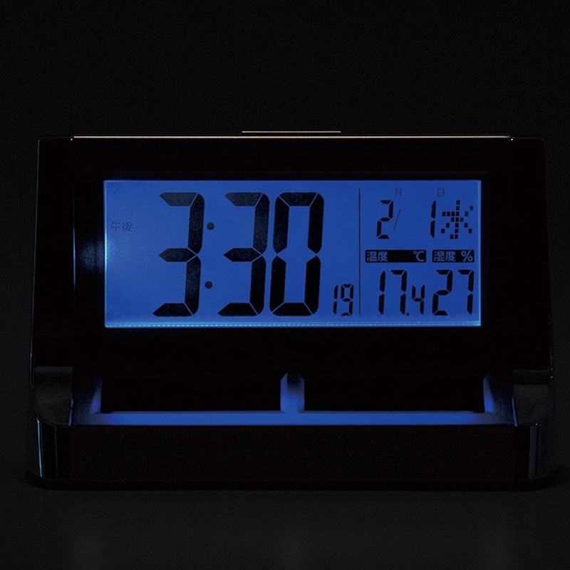 Citizen Atomic Solar Auxiliary Power Supply Alarm Clock Digital parudezittoso-ra-