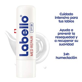LABELLO Labello Classic, color Classic, 4.8 gram, pack ofpaquete de  Bálsamo Labial Humectante Fps 15 Med Repair, color Med, 4.8 gram, pack ofpaquete 
