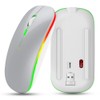 Wireless Mouse 2.4G Rechargeable USB Wireless Gaming Mouse with LED