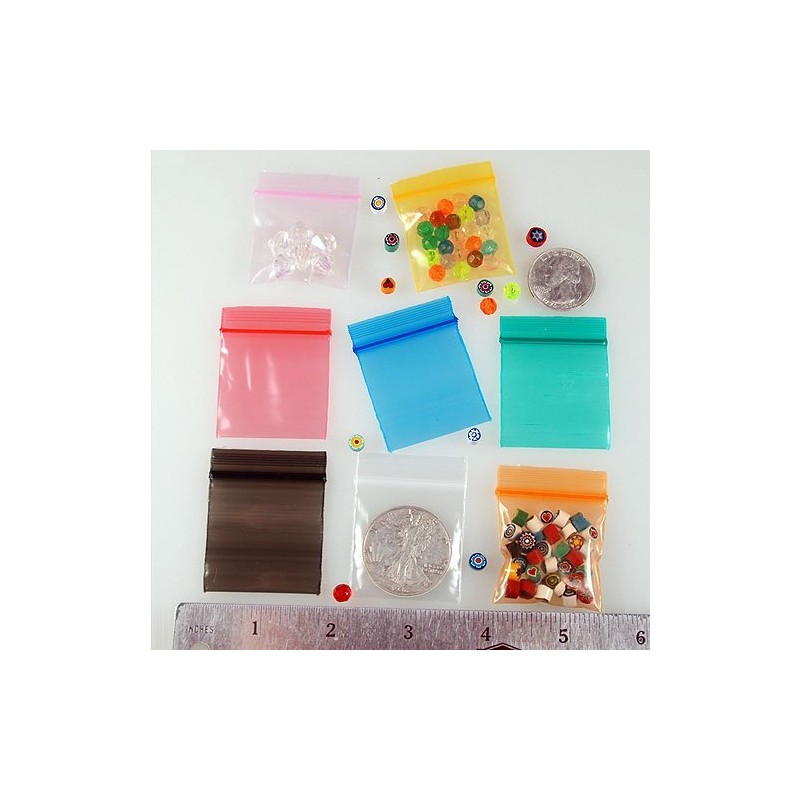 Plastic Resealable Bag 200ct CLEAR 2 Mil Mini Baggies 1515
