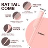RHOS Rat Tail Comb for Parting, Fine Tooth Teasing Comb