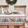 bnhjsdw Christmas Tablecloth Holly Christmas Table Cloth, Washable Table Cover