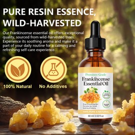 Frankincense Resin Oil for Face 2.02 fl.oz, Reduces Fine Lines & Wrinkles, Soothes Irritated Skin, Face Anti-Aging Anti-Wrinkles Hydrates Premium Frankincense Essential Oil, for All Skin Types