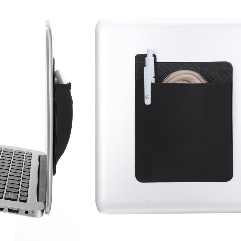 Sorcristy Mouse Holder for Laptop, Pocket Adhesive Pouch for Laptop