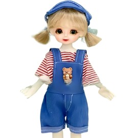 SIVZUMO 1 Set Clothes Outfits for Baby Dolls, Doll Clothes 30 cm, Dungarees with Shoulder Bag