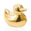 TQUPT Home Decor Golden Ceramic Duck Figurines, Home Decor Animal