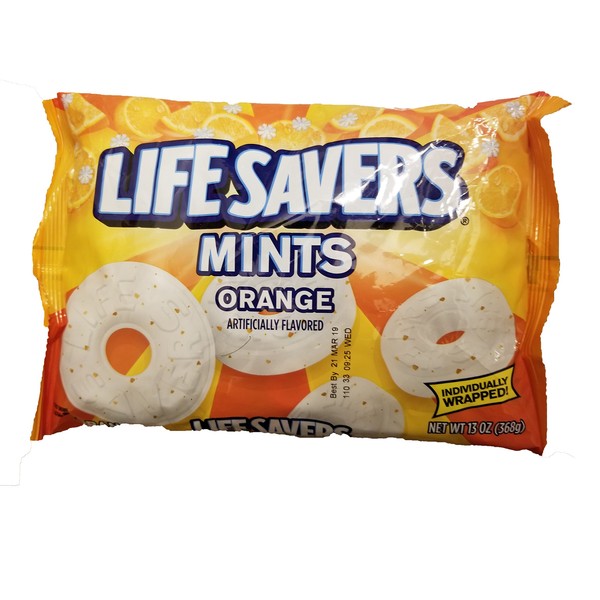 Life Savers Orange Mints ( Pack of 2) 13-Ounce bags