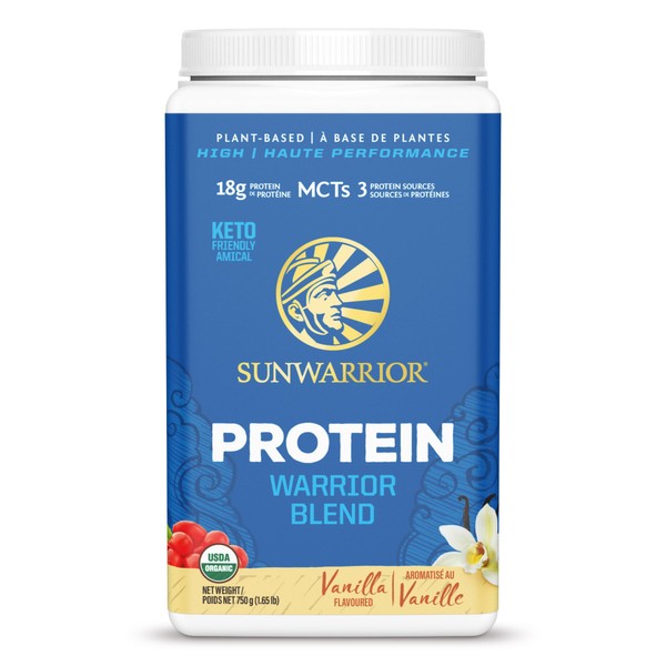 SunWarrior Warrior Blend Organic Vegan Protein (Vanilla), 750 g