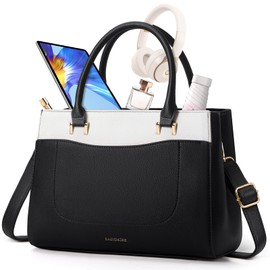 RAINSMORE Purses for Women Top-Handle Handbags Shoulder Leather Satchel Tote Bags Waterproof Crossbody Purse