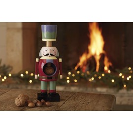 KitchenCraft The Collection Christmas Nutcracker Soldier with Real Working Mechanism, Wooden, Multi-Colour