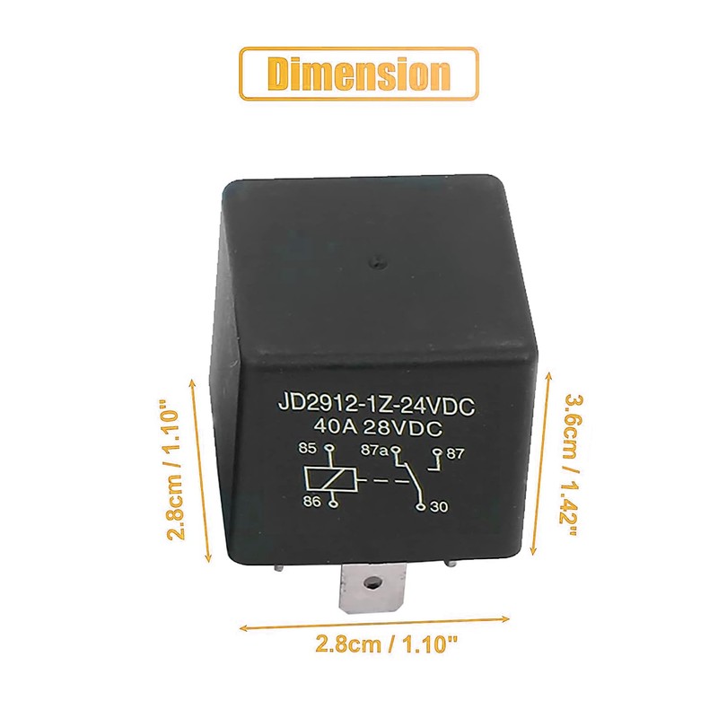 JD2912-1Z 24V 5 Pin DC 40A Relay Multi-Purpose Automotive Relay