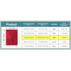 PABCK 100 Pcs Matte Red 3.9x5.9 inch(Inside Size 3.34x4.53 inch)