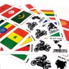 Quattroerre 8217 Sticker Flag Ride Tour America