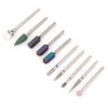 10pcs Nail Drill Bits Set Manicure Pedicure Nail Polishing Grinding