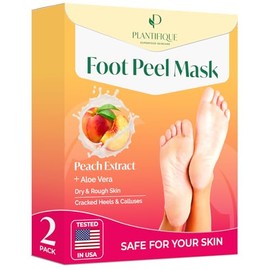Soft Foot Exfoliating Peeling Mask - Mask for Baby Feet - Removes Calluses, Dead and Dry Skin - Repairs Rough Heels in 7 Days - Peel Mask for Men and 