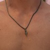 Made by Nami Men's Stainless Steel Necklace with Pendant Black