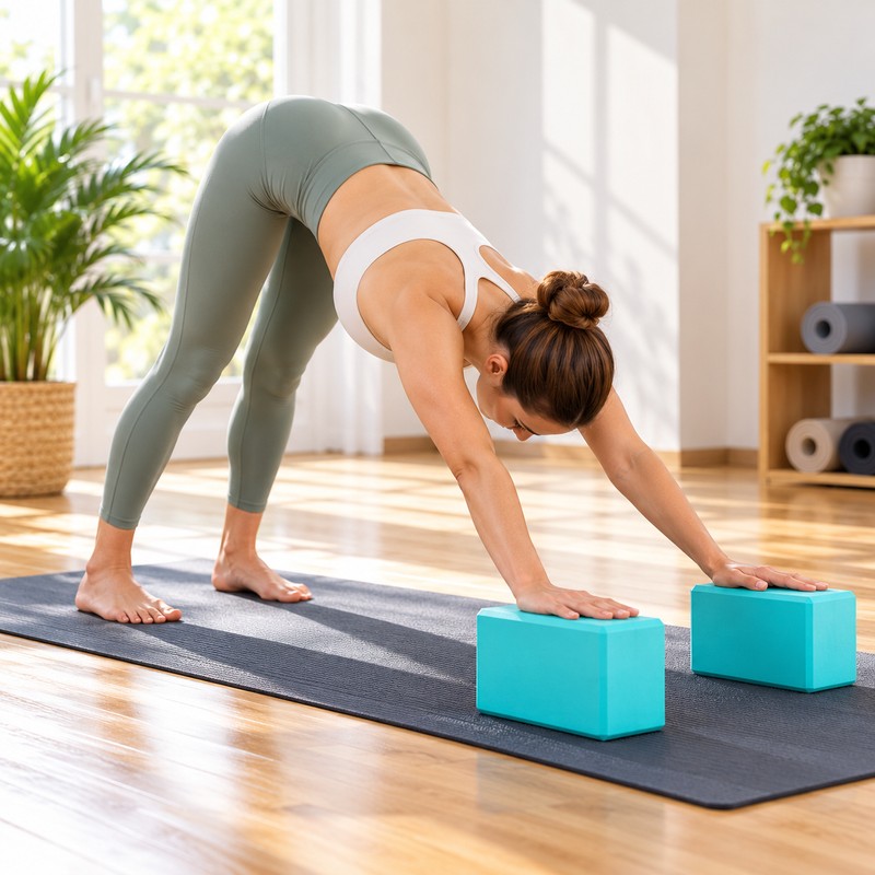 2 Pcs Yoga Foam Block for Stretching & Balance –