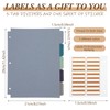 Weekgrat 2 Pcs 3 Ring 1 Inch Linen Binder Organizer