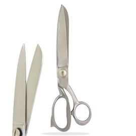 AA Pro Tailor Scissors 11.75" Sewing Dressmaking Upholstery Fabric Cutting Shear Silver