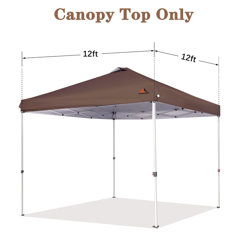 SCOCANOPY Replacement Top with Air Vent for 12x12 Canopy Frame,