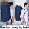 Backpack Laundry Bag, 115L XL Laundry Bags with Straps, Extra