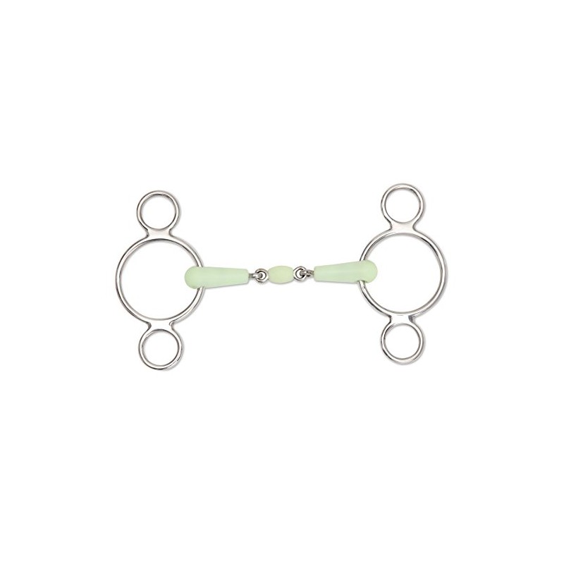 EQUIKIND PEANUT TWO RING GAG Stainless Steel Apple Flavour Mouthpiece