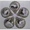 Jingle Bells Lauscha Christmas Baubles 5 cm (6 Pieces) Antique