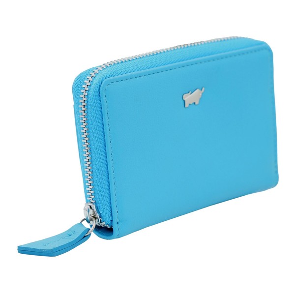 BRAUN BÜFFEL Joy Mini Wallet Turquoise, turquoise, Modern