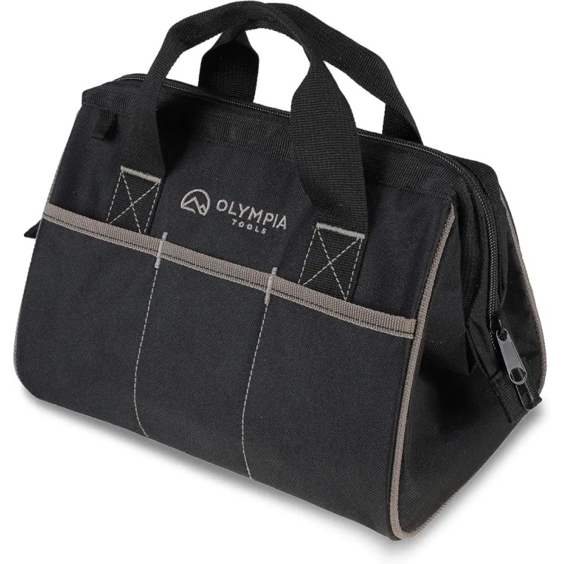 Olympia 올림피아 공구 가방 12인치 3개의 큰 포켓이 있는 튼튼한