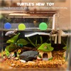 JJMOLLE Turtle Toys for Aquatic Turtle Tank Accessories, Turtle Brush