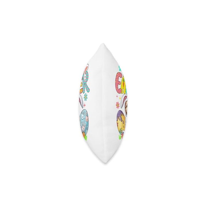 Happy Easter Cockapoo Cosplay Bunny Chocolate Eggs Owner Throw Pillow