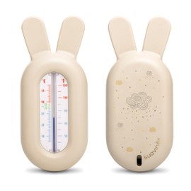 Suavinex, Badethermometer Baby +0 Monaten, Wasserthermometer, Ohne Quecksilber, Präzise und mit Farbskala, Robust und Einfach zu Dedienen, Dreams Beige