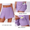 PINSPARK High Waisted Tennis Skirts with 2 Pockets A-Line Athletic