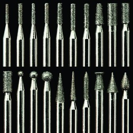 WOODRIVER Complete 20 PC Carving Burr Set 1/8" Shank
