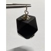 Handmade Sterling Silver 16mm Azabache Jet Pendant
