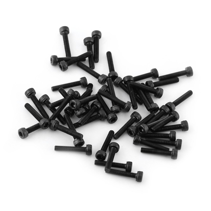 50 Pcs M3 x 16mm Hex Socket Cap Screws Bolts,