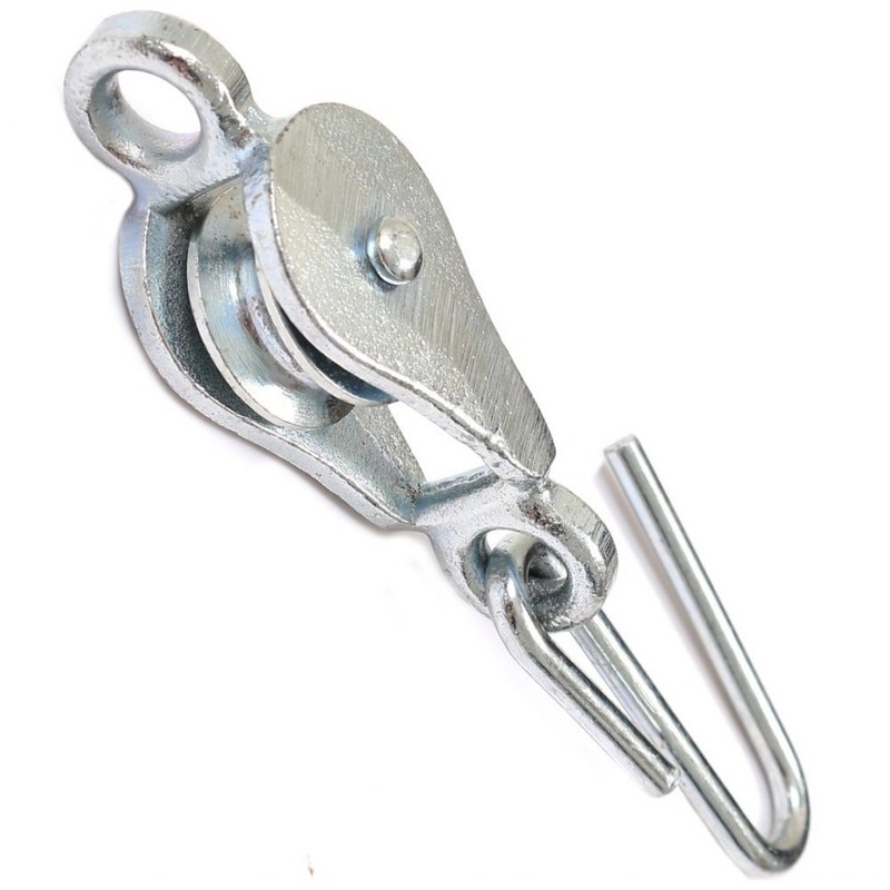 Banner® Washing Line Pulley with Cleat Hook and Screws Steel