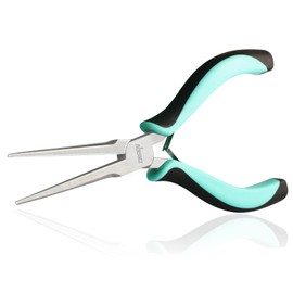 DISEN Needle Nose Pliers, 6" Mini Precision Long Nose Pliers for Jewelry Making, Fishing, Wire Wrapping, Crafts, Small Needle Nose Pliers with Comfort Grip Handles