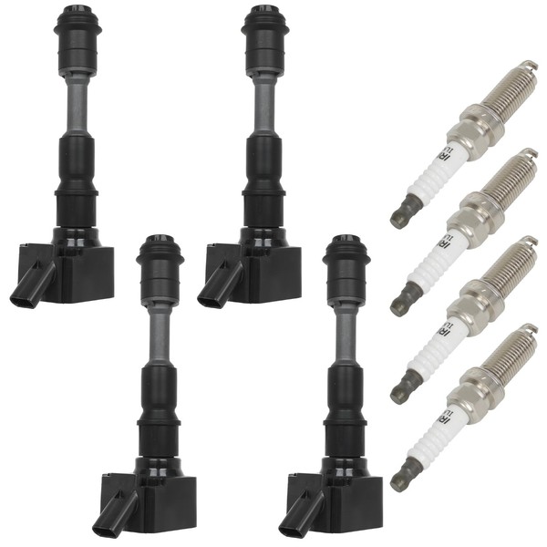 ECCPP Ignition Coil Coils&iridium Spark Plugs UF756 for Volvo XC60