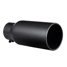 Black Exhaust tip - 3.5'' Inlet Bolt on Design- Black Coated Stainless Steel Car Muffler Tips 3.5" ID x 5"OD x 12"L